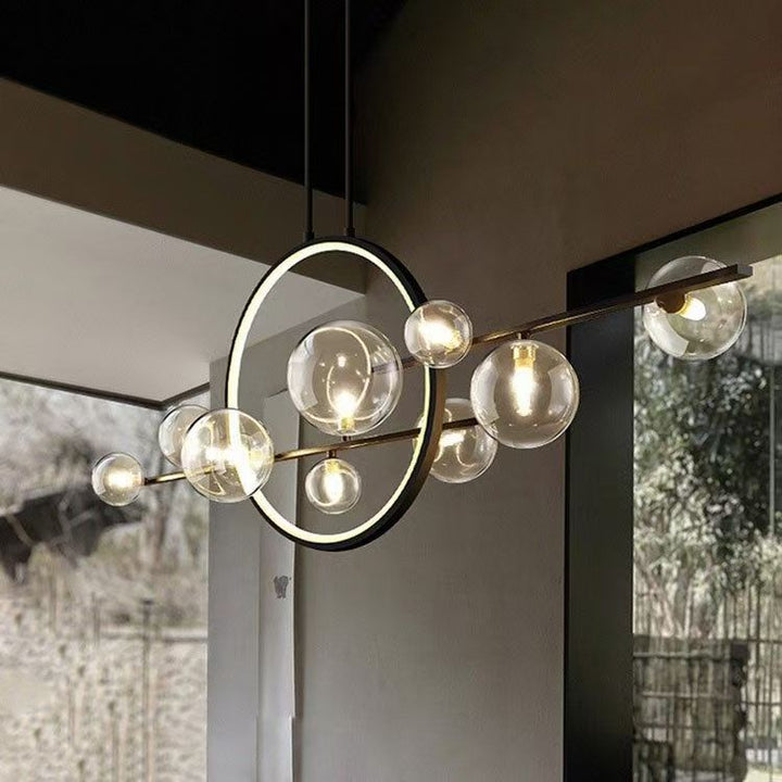 Dravyn | Sleek Modern Glass Chandelier for Kitchen Spaces 3
