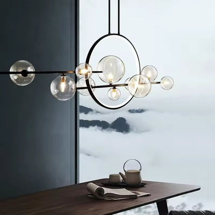 Dravyn | Sleek Modern Glass Chandelier for Kitchen Spaces 4