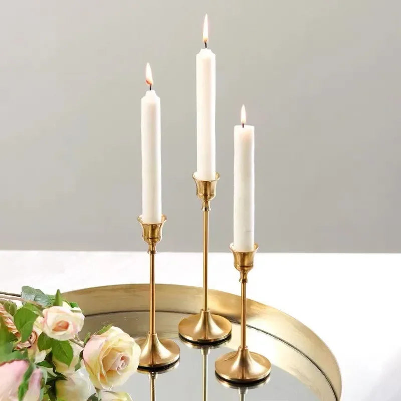 DreamLight – Elegant Golden Candle Holders 0