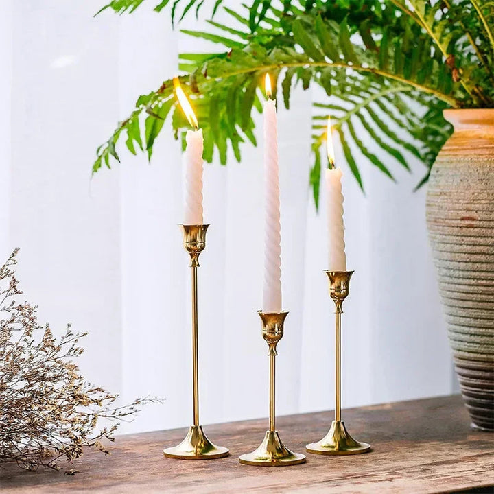DreamLight – Elegant Golden Candle Holders 3