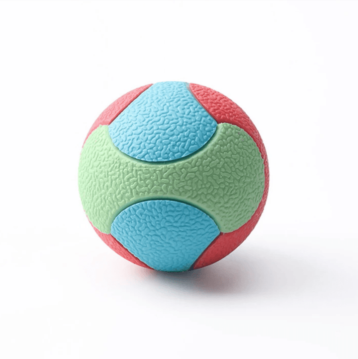 Durable Bite Resistant Dog Ball for Training and Teeth Cleaning – Colorful Rubber Toy 0