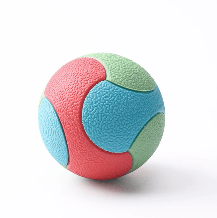 Durable Bite Resistant Dog Ball for Training and Teeth Cleaning – Colorful Rubber Toy 5