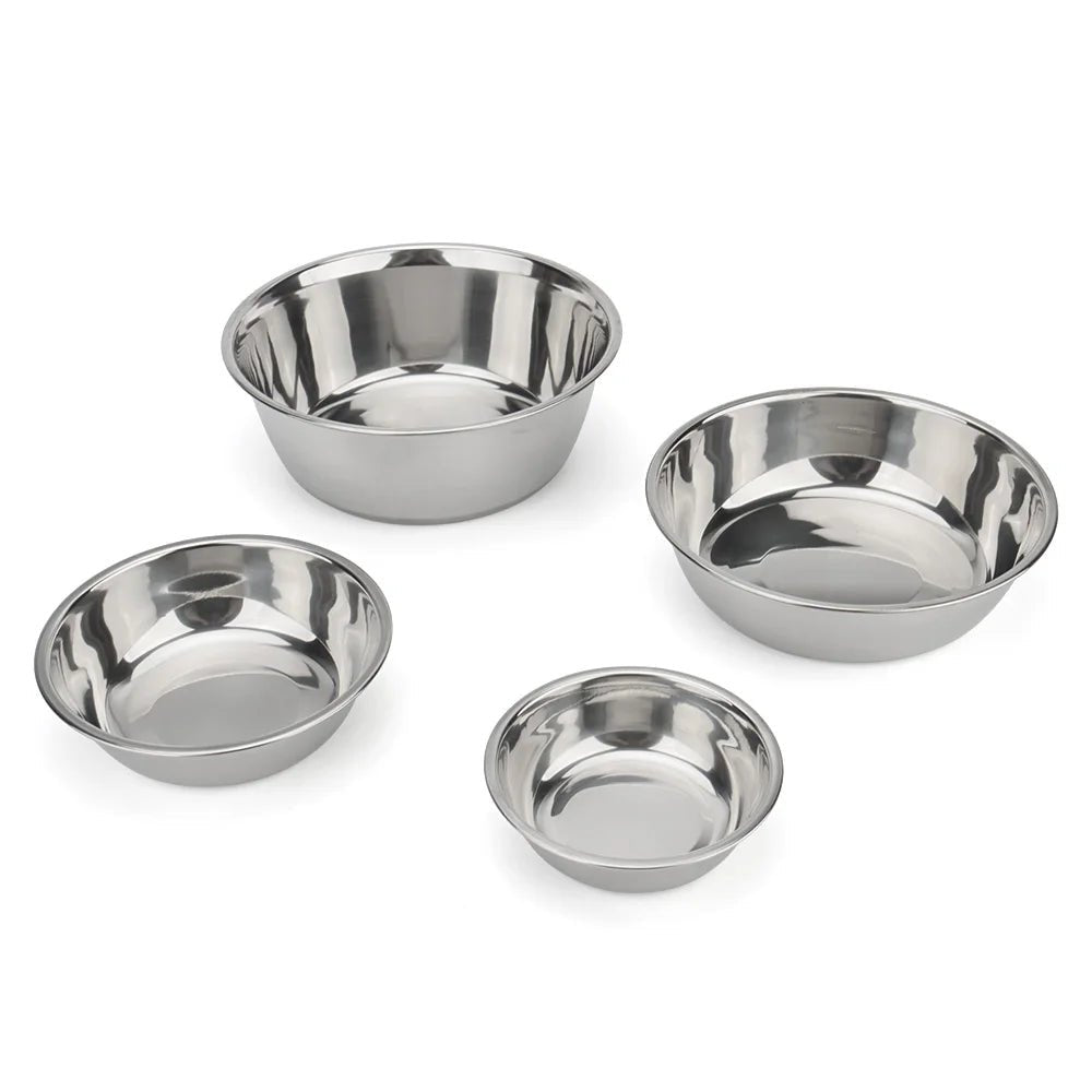 Durable Stainless Steel Pet Bowl for Dogs and Cats – Hygienic, Easy to Clean, Available in Various Sizes 1