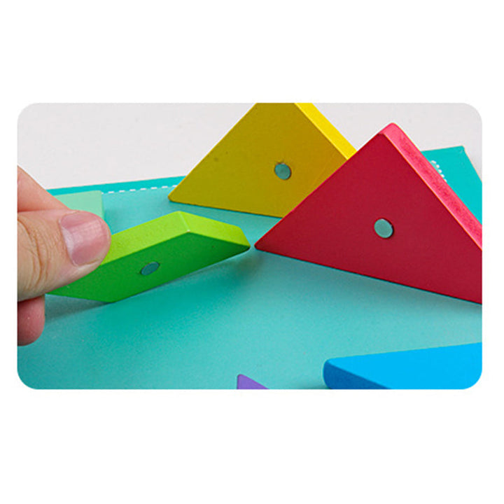 Educatief Speelgoed 3D Puzzel Tangram Magnetisch Voor Kinderen 3-4 Jaar 5