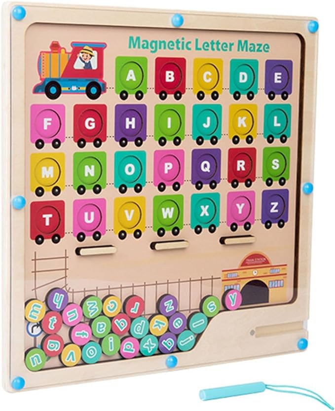 Educatief Speelgoed Magnetisch Labyrint Puzzelspel Hout Voor Kinderen 3 Jaar en Ouder 3