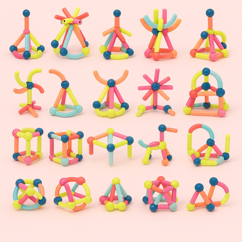 Educatief Speelgoed Magnetische Sticks voor Creatieve Ontwikkeling – Veilig en Duurzaam Speelgoed voor Kinderen vanaf 2 Jaar 8