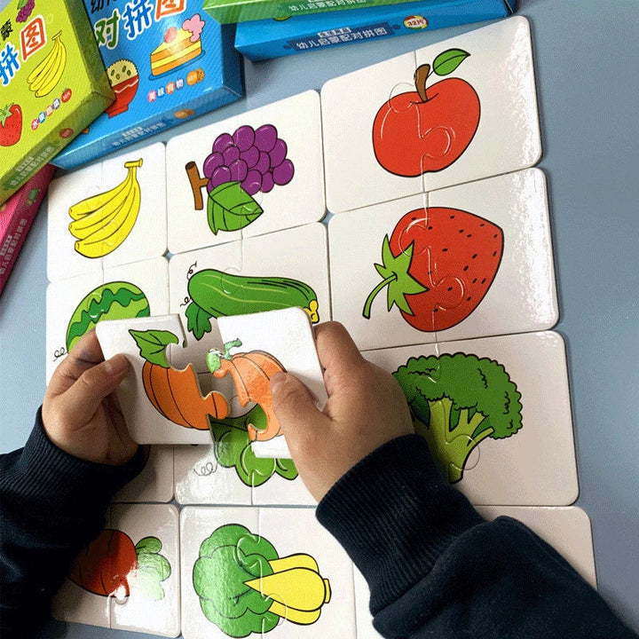 Educatief Speelgoed Puzzel voor Kinderen 3 Jaar Karton Kleurherkenning en Creativiteit 2
