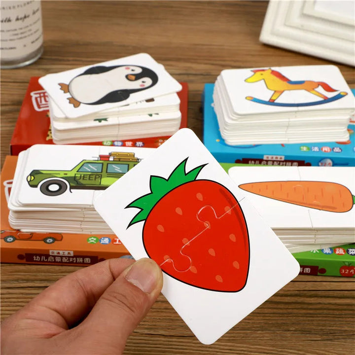 Educatief Speelgoed Puzzel voor Kinderen 3 Jaar Karton Kleurherkenning en Creativiteit 6