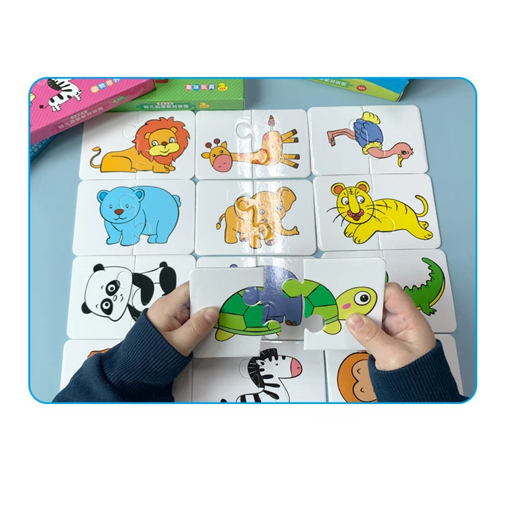 Educatief Speelgoed Puzzel voor Kinderen 3 Jaar Karton Kleurherkenning en Creativiteit 7