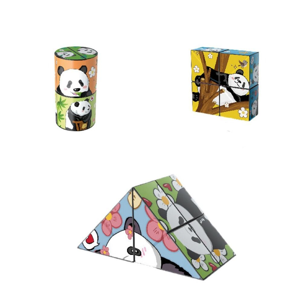 Educatieve Puzzelkubus Panda Voor Kinderen en Volwassenen Hoogwaardig ABS Plastic 1