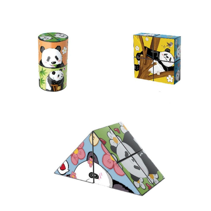 Educatieve Puzzelkubus Panda Voor Kinderen en Volwassenen Hoogwaardig ABS Plastic 1