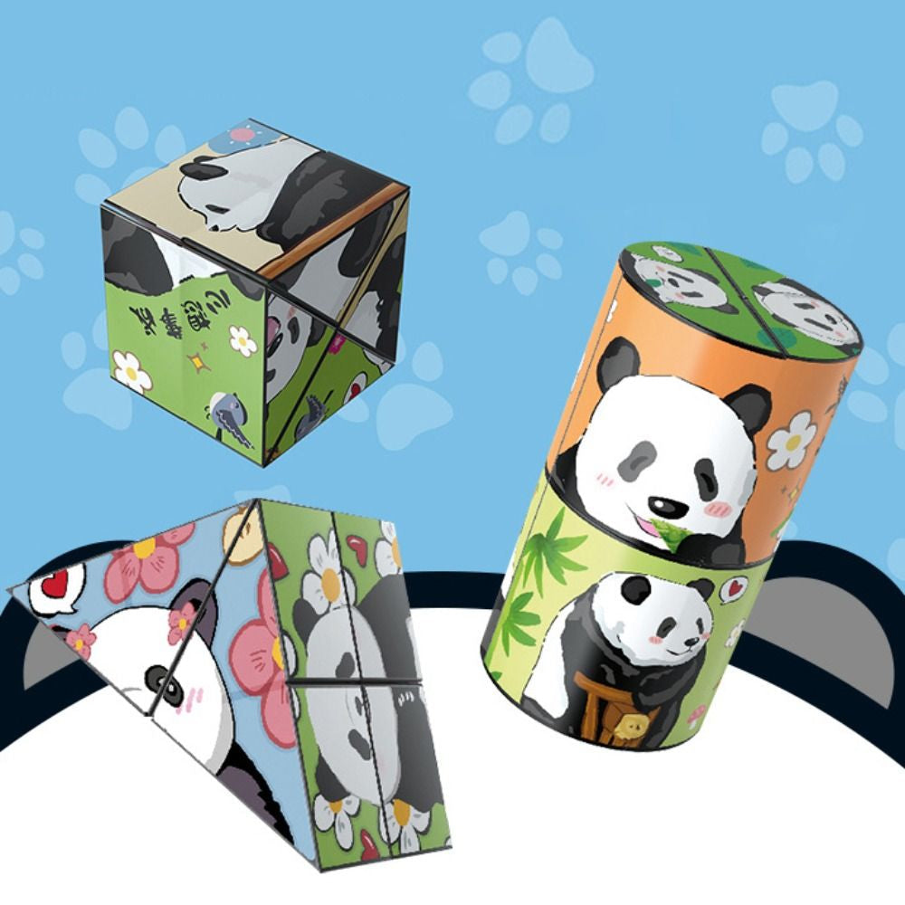Educatieve Puzzelkubus Panda Voor Kinderen en Volwassenen Hoogwaardig ABS Plastic 4