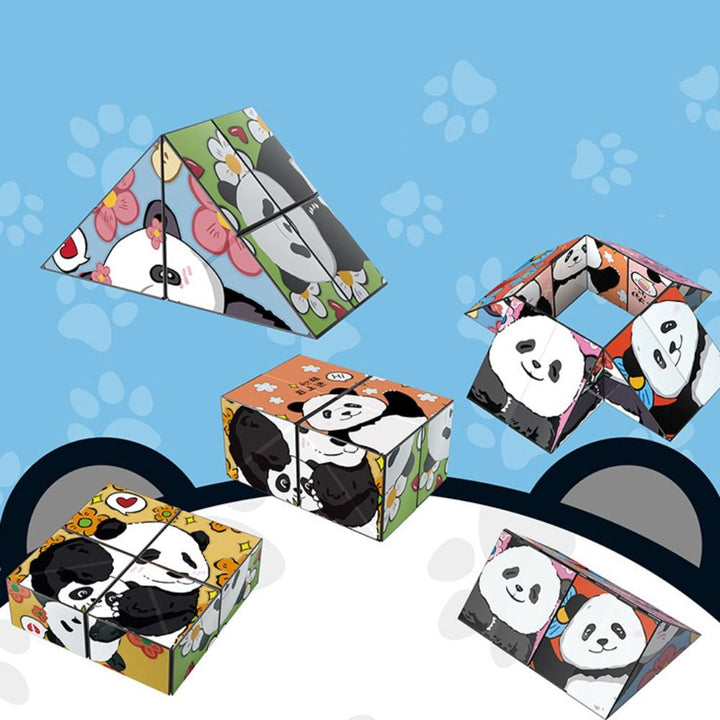 Educatieve Puzzelkubus Panda Voor Kinderen en Volwassenen Hoogwaardig ABS Plastic 5