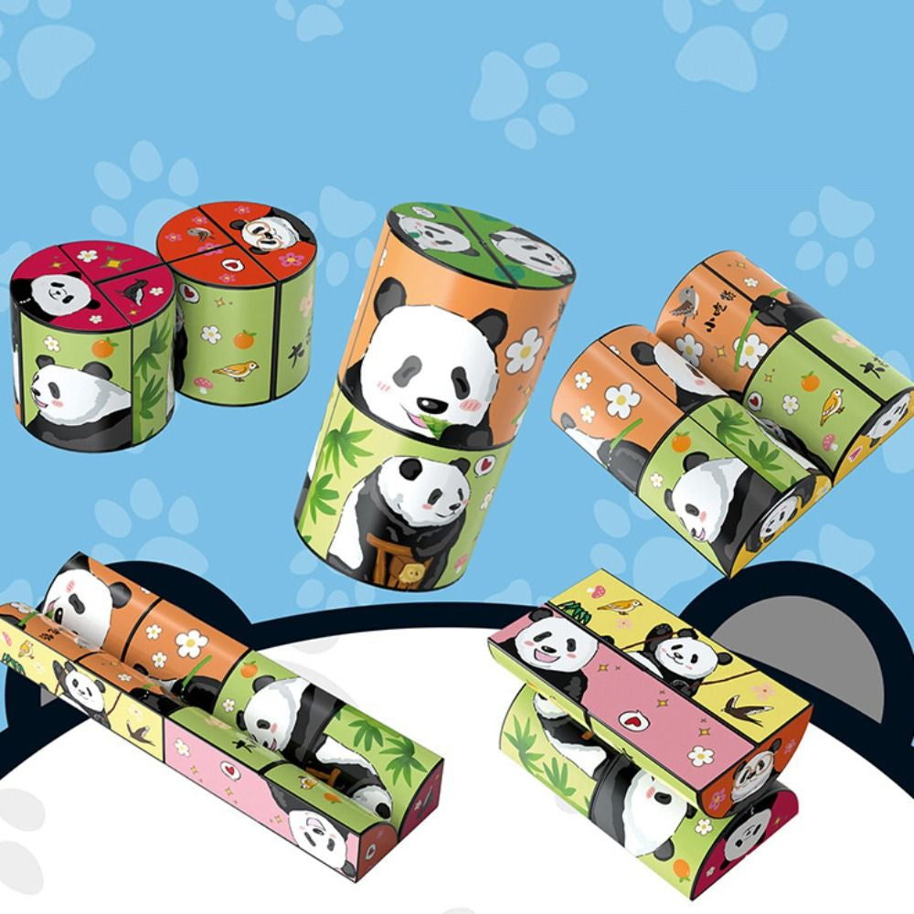 Educatieve Puzzelkubus Panda Voor Kinderen en Volwassenen Hoogwaardig ABS Plastic 7
