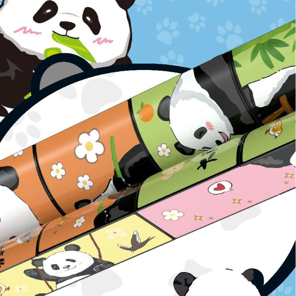 Educatieve Puzzelkubus Panda Voor Kinderen en Volwassenen Hoogwaardig ABS Plastic 8