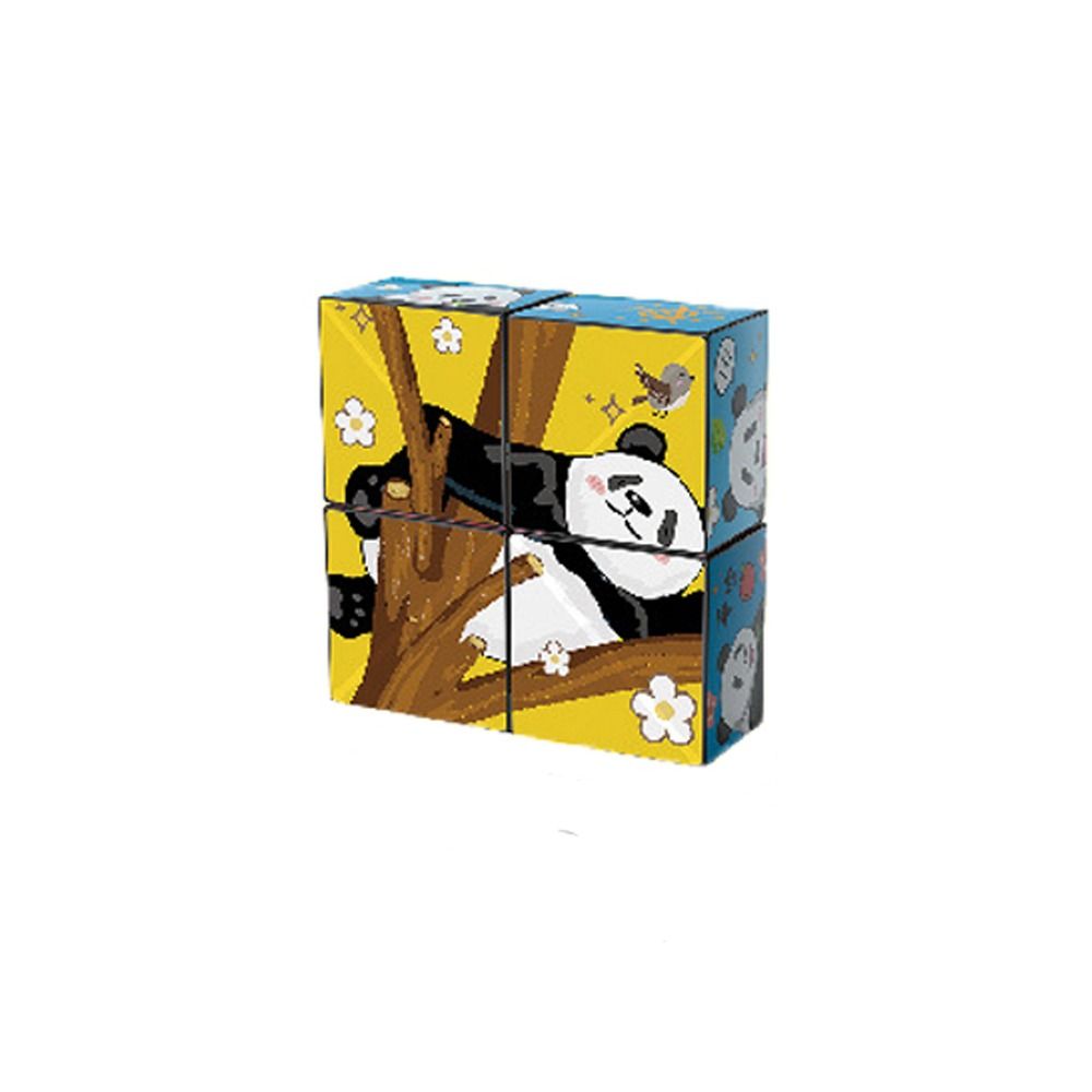 Educatieve Puzzelkubus Panda Voor Kinderen en Volwassenen Hoogwaardig ABS Plastic 9