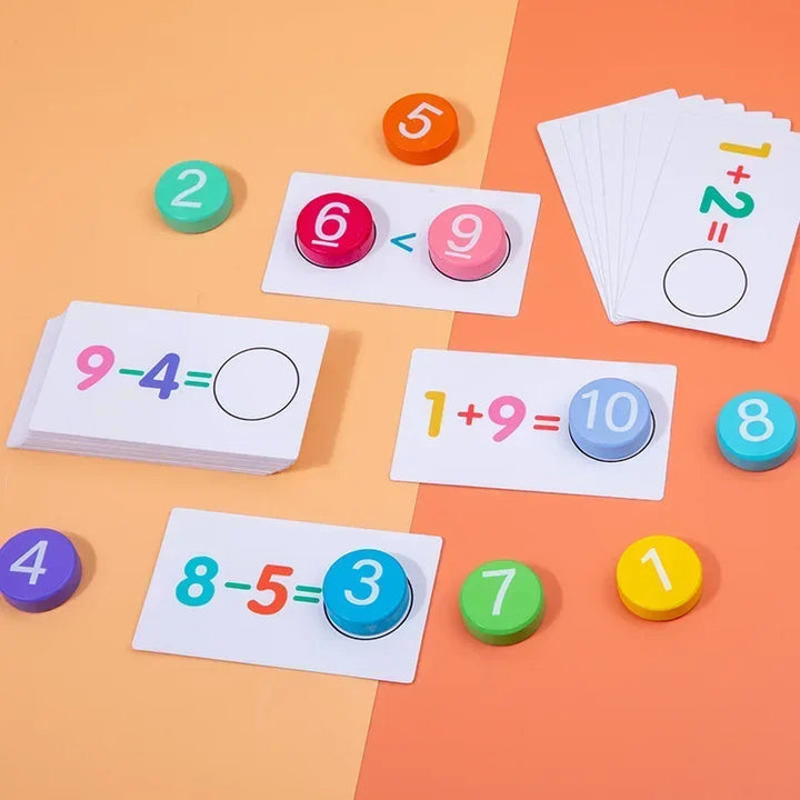 Educatieve Rekenspellen Voor Kinderen Interactieve Houten Rekenkaarten Karton 2