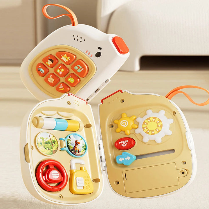 Educational Sensoric Toy Briefcase for Kids - Portable Learning Toy for 1 & 2 Year Olds 0