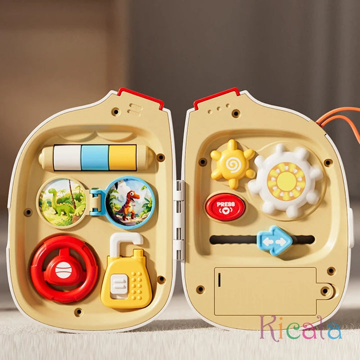 Educational Sensoric Toy Briefcase for Kids - Portable Learning Toy for 1 & 2 Year Olds 3