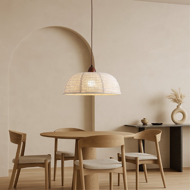 Elano | Retro Fabric Hanging Pendant Light for Cozy Spaces 2