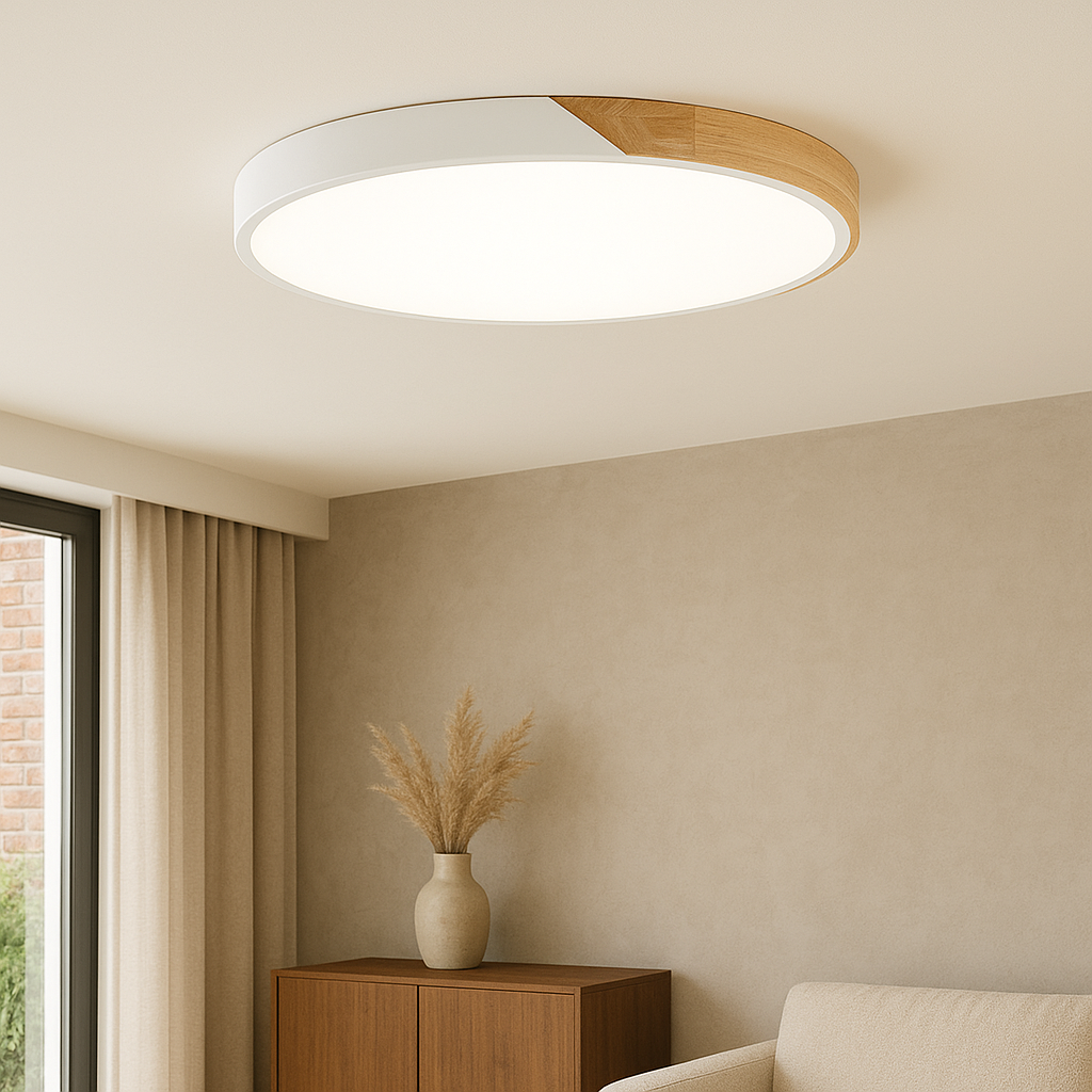 Elaris | Elegant Scandinavian-Style Wooden Ceiling Lamp for Modern Homes 1