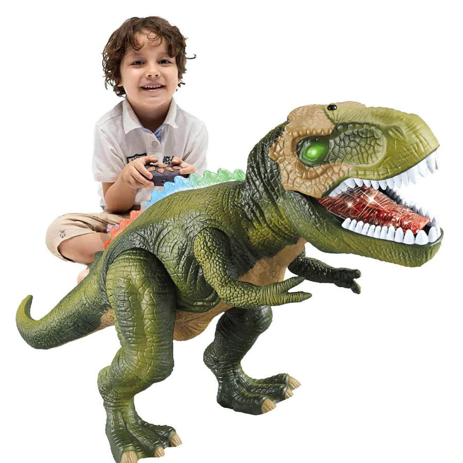 Electric Remote Control Dinosaur – Realistic Walking, Roaring Dino Toy with LED Lights 3