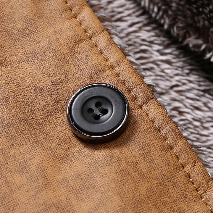 Elegant Men's Coat | Suede Design with Merino Wool Lining – Timeless Warmth for Comfort and Style 5