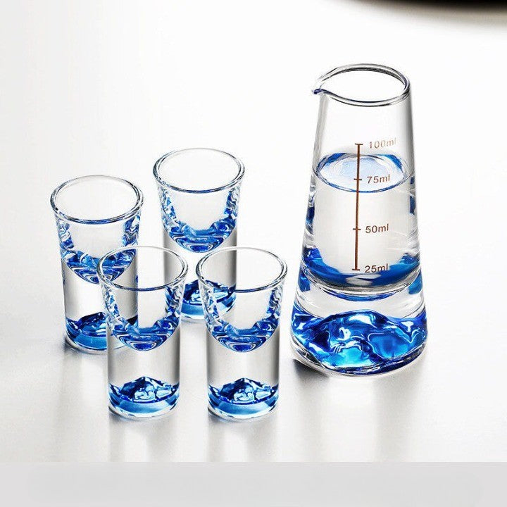 Elegant Mountain Glass Set | Lead-Free Drinkware with Unique Design – Perfect for Entertaining and Everyday Use 0