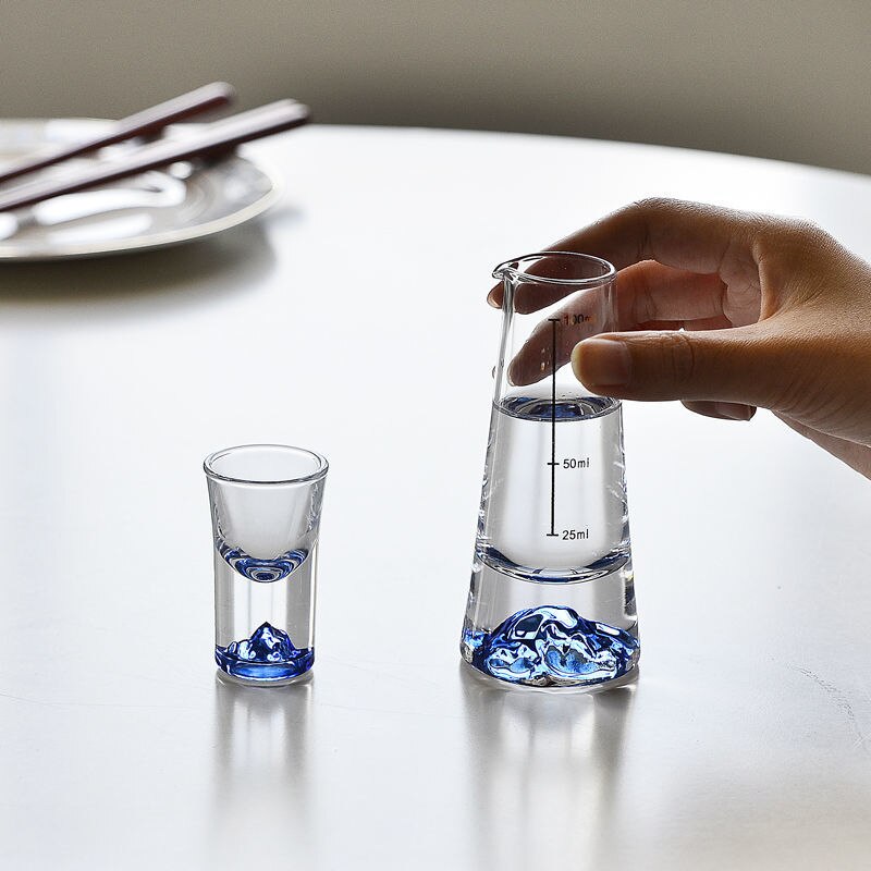 Elegant Mountain Glass Set | Lead-Free Drinkware with Unique Design – Perfect for Entertaining and Everyday Use 1