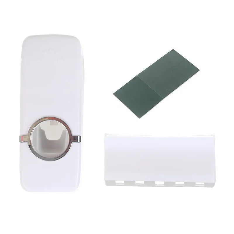 Elegant Toothbrush Holder with Automatic Toothpaste Dispensing – Space-Saving Bathroom Organizer for Tidy Oral Care 2