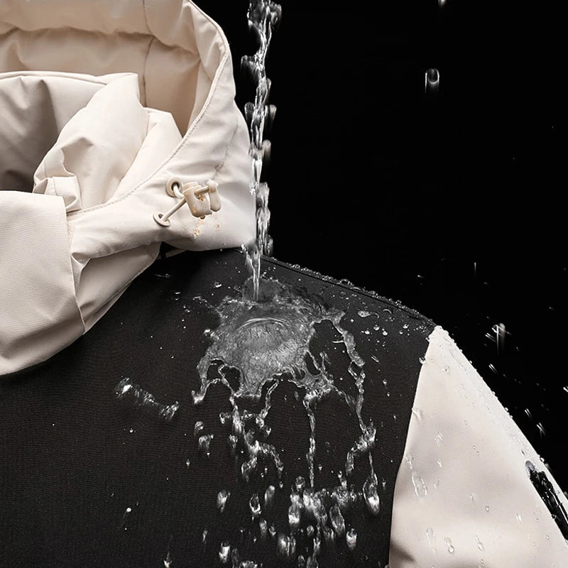 Elegant Women’s Quilted Winter Coat – Waterproof and Windproof Jacket with Detachable Hood for Cold Weather 3