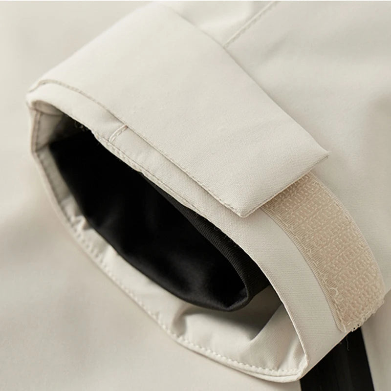 Elegant Women’s Quilted Winter Coat – Waterproof and Windproof Jacket with Detachable Hood for Cold Weather 6