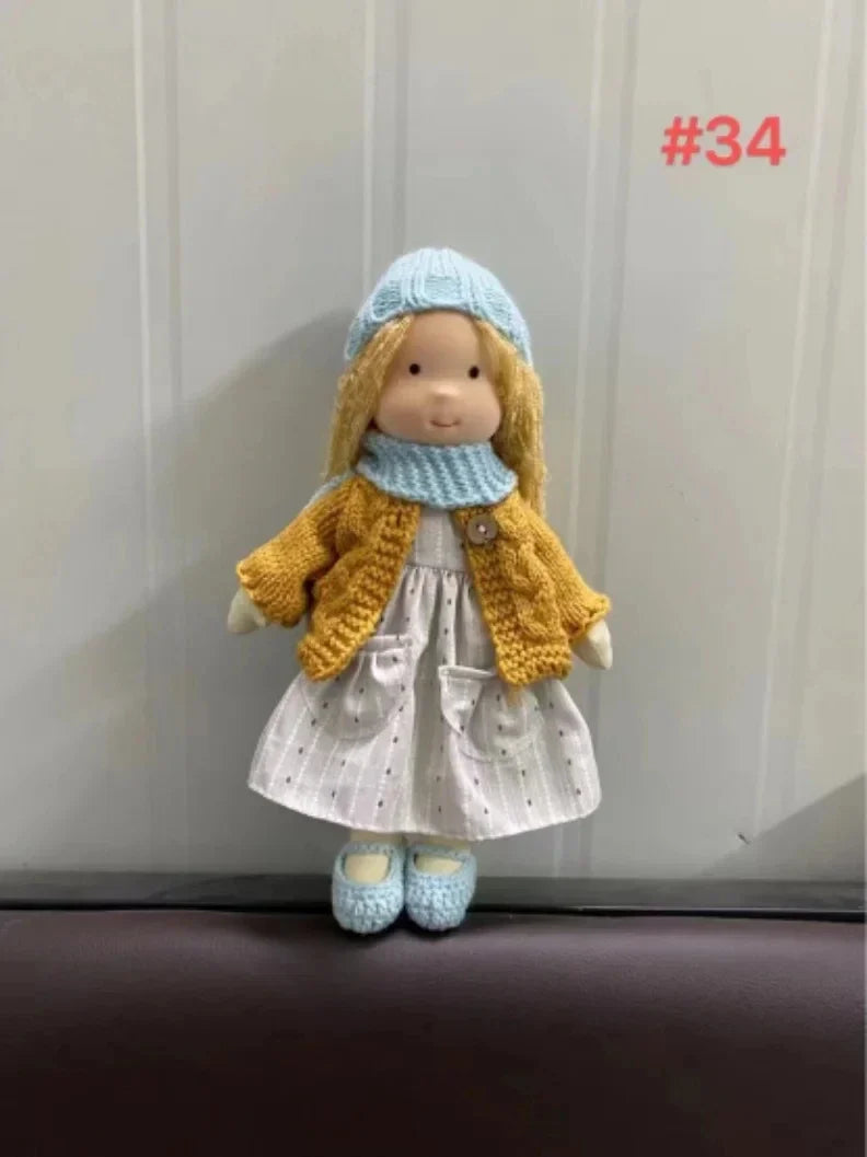 Elise | Handmade Waldorf Plush Doll – Soft Cotton Toy with Fabric Box | Sweet & Snuggly | For Children’s Birthday & Daily Fun 5