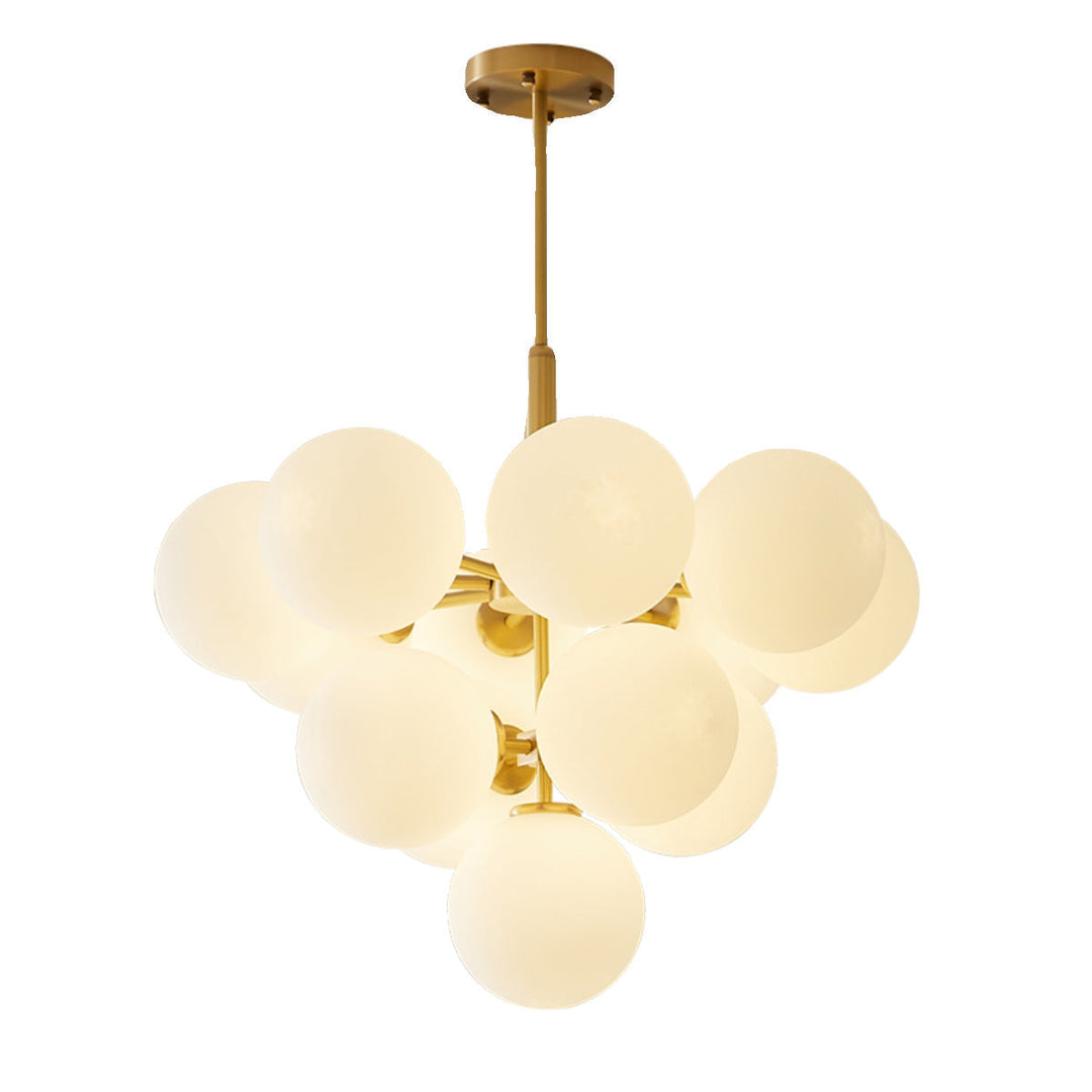 Entra | Nordic Ball Chandelier with Luminous Modern Design 5