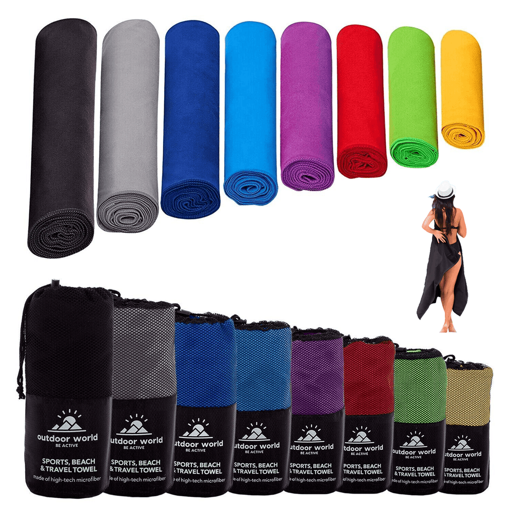 Eono Microfiber Towel - Perfect Fast Drying Towel for Sports Travel Swimming Beach & Camping 1