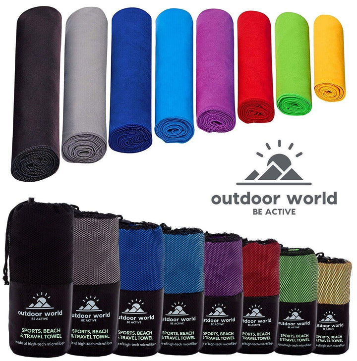 Eono Microfiber Towel - Perfect Fast Drying Towel for Sports Travel Swimming Beach & Camping 2