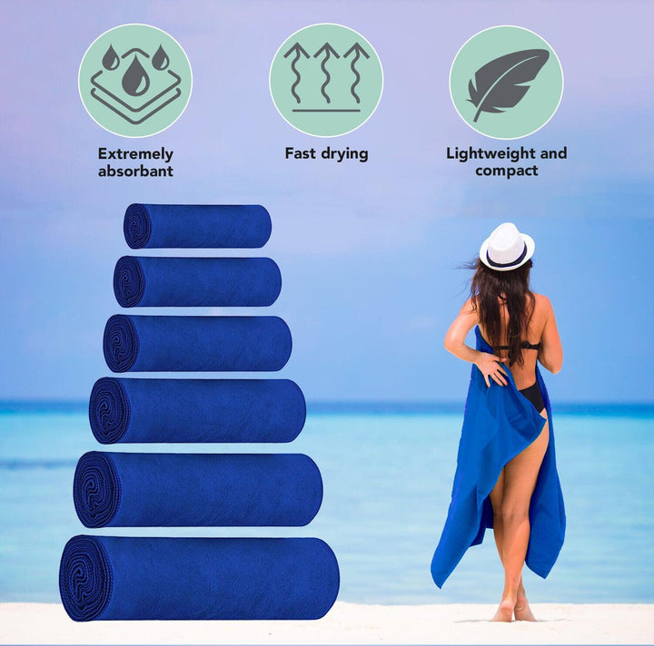 Eono Microfiber Towel - Perfect Fast Drying Towel for Sports Travel Swimming Beach & Camping 3
