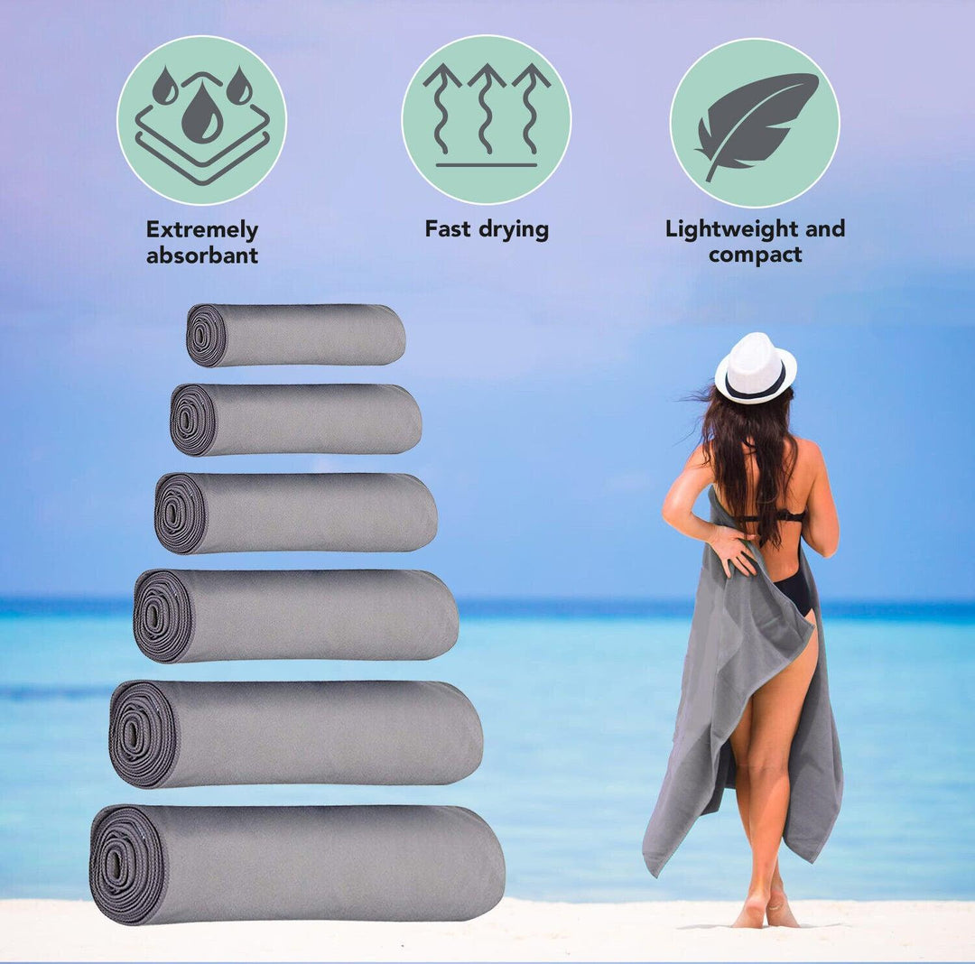 Eono Microfiber Towel - Perfect Fast Drying Towel for Sports Travel Swimming Beach & Camping 4