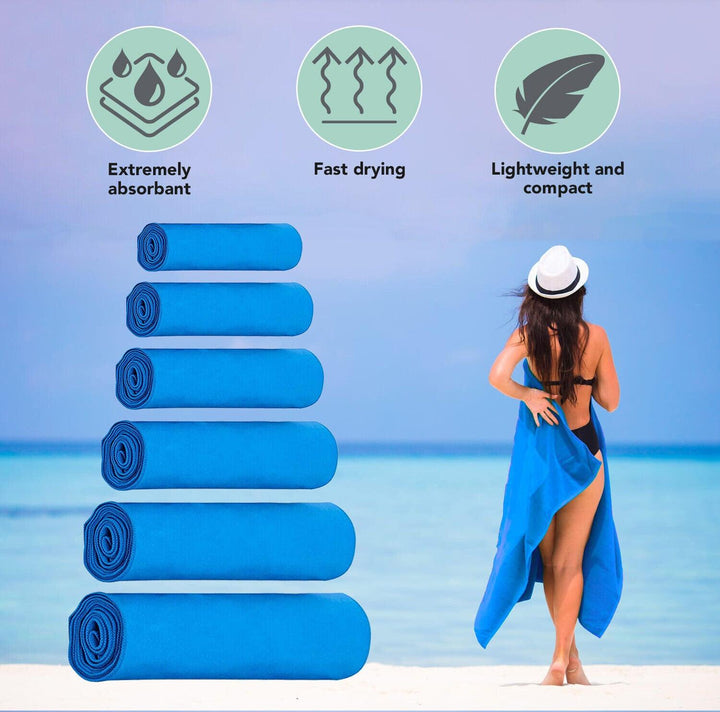 Eono Microfiber Towel - Perfect Fast Drying Towel for Sports Travel Swimming Beach & Camping 5