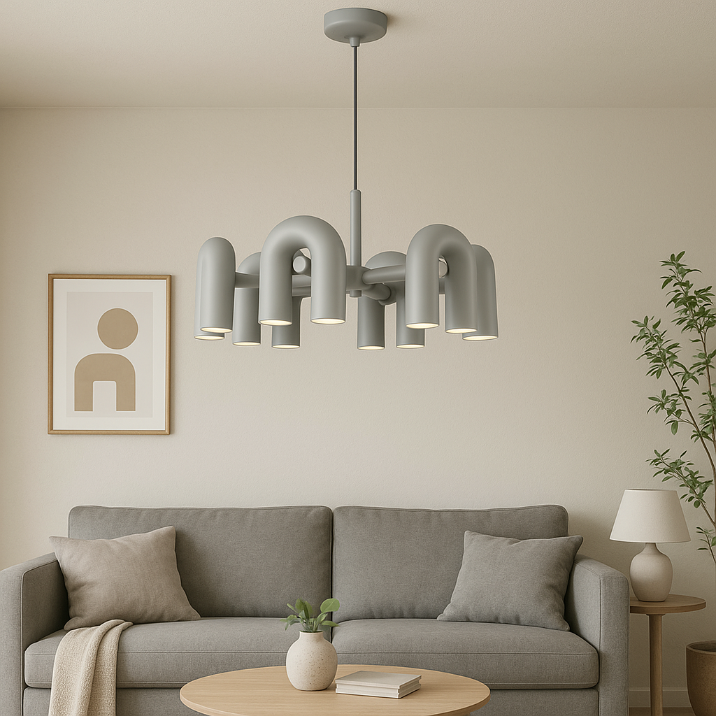 Evania | Modern Bauhaus Chandelier with Artistic Appeal 1