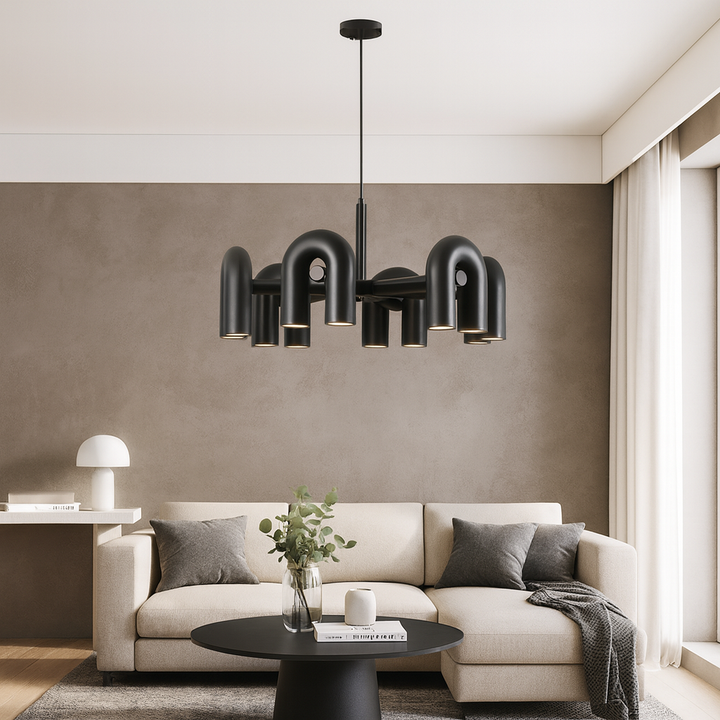 Evania | Modern Bauhaus Chandelier with Artistic Appeal 2