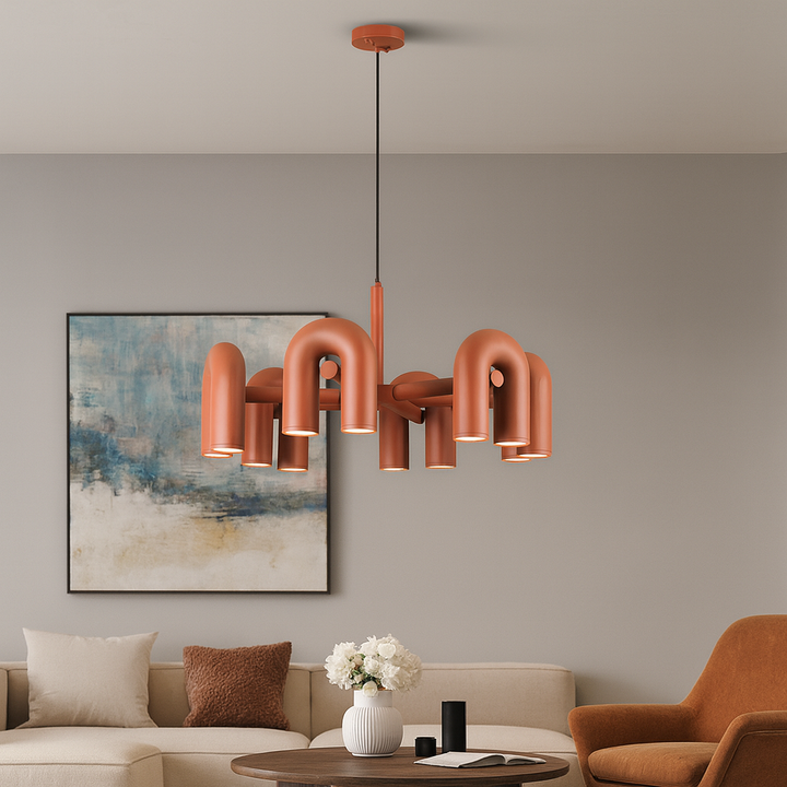 Evania | Modern Bauhaus Chandelier with Artistic Appeal 3