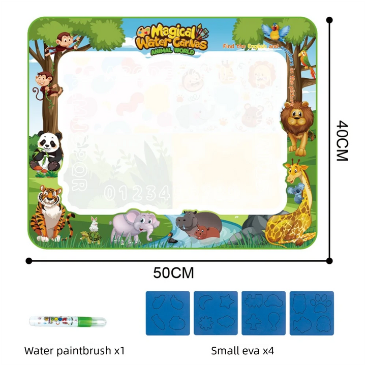 Extra Large Water Doodle Mat Educational Toy Non-Toxic Polyester for Kids 12
