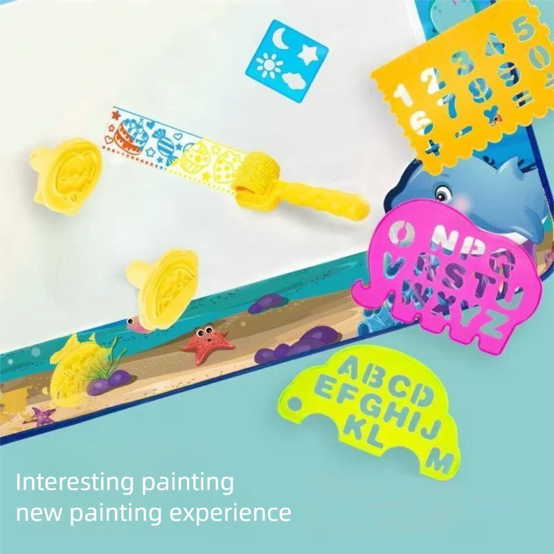 Extra Large Water Doodle Mat Educational Toy Non-Toxic Polyester for Kids 4