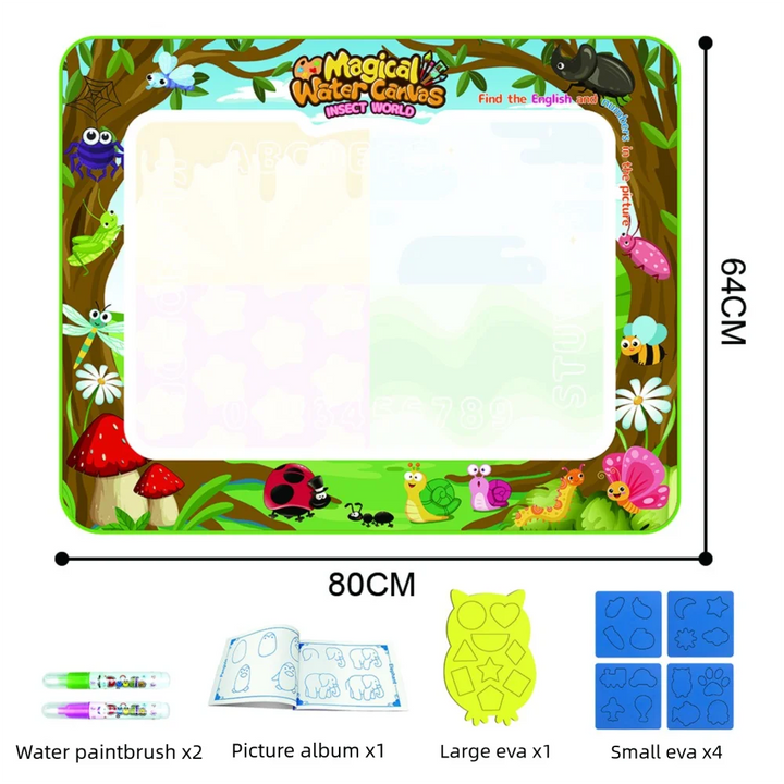 Extra Large Water Doodle Mat Educational Toy Non-Toxic Polyester for Kids 5