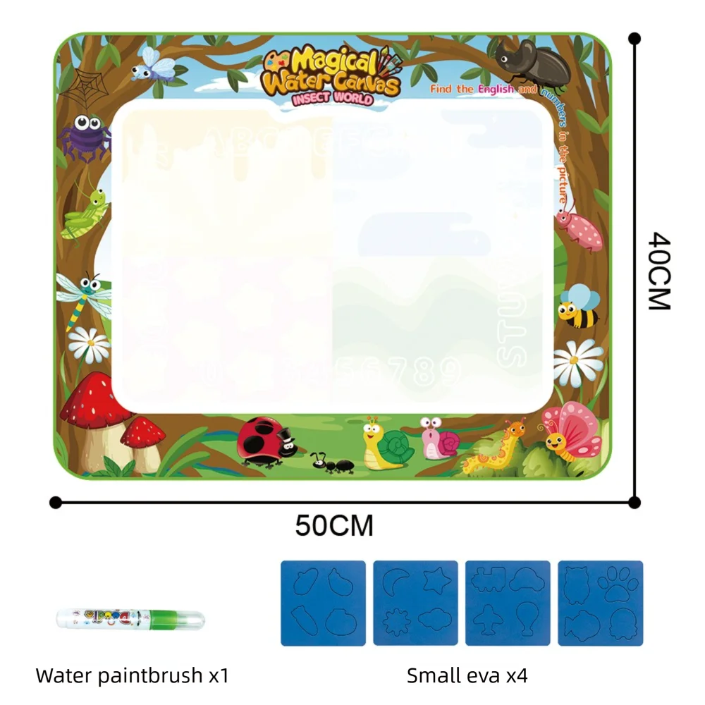 Extra Large Water Doodle Mat Educational Toy Non-Toxic Polyester for Kids 7