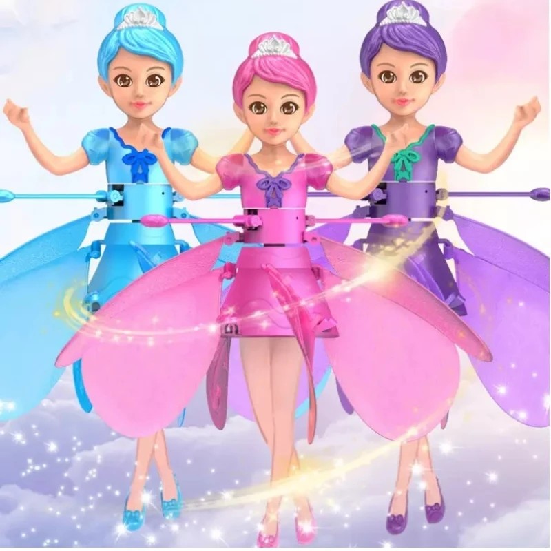 FLYING DOLL WITH LIGHT - DANCE SIMULATION & GESTURE CONTROL - MAGICAL FLYING TOY FOR KIDS 6