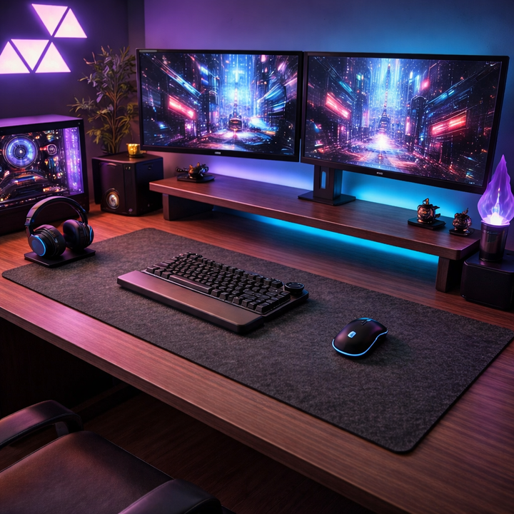 FeltGuard | Premium Soft Wool Desk Mat for Enhanced Productivity 0