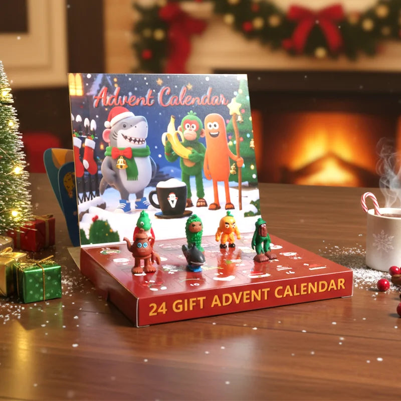 FestiveJoy | Plastic Kids’ Advent Calendar with Fun Figurine Surprises 1