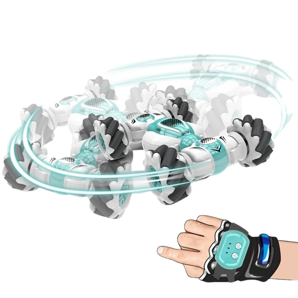 FlipRacer – Remote control stunt car with motion sensor and double-sided trick drive 1